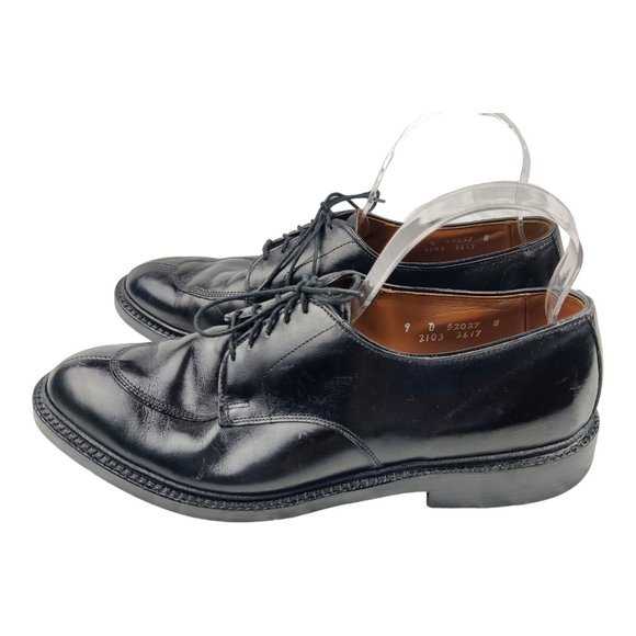 Allen Edmonds Black Leather Oxford Men Dress Shoes Split Tapered Toe Walton main image 10